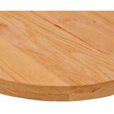 vidaXL Stolna ploča svjetlosmeđa 80x40x4 cm ovalna masivna hrastovina | shoptok.hr