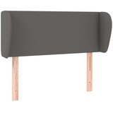  Uzglavlje s ušima sivo 93x23x78/88 cm od umjetne kože | shoptok.hr