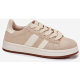 EVENTO Women's Sneakers Made Of Eco Suede Beige Arlenina | Shoptok.si