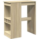 vidaXL Barska miza s policami sonoma hrast 90x47,5x103,5 cm inž. les | Shoptok.si