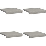  Jastučić za klupu 4 kom. Mikrovlakna Svjetlosiva Dubina 35 cm - Svjetlosiva 4 | shoptok.hr