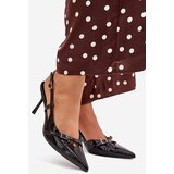 Boto Patent Court Shoes With Open Heel And Straps Black Ravira | ePonuda.com