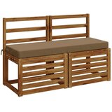  Jastučić za klupu SOEST 100% poliester Sivosmeđa - Sivosmeđa 110 x 40 x 8 cm Poliester | shoptok.hr