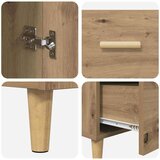 vidaXL Kreveta hrast artisan 34 x 69.5 x 90 cm Konstruirano drvo | shoptok.hr