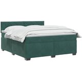  Boxspring krevet s madracem Tamnozelena 140 x 190 cm Baršun | shoptok.hr