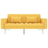 vidaXL kauč na razvlačenje od tkanine žuti | shoptok.hr