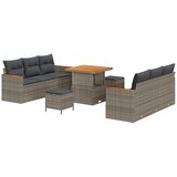  Vrtna sedežna garnitura 9 pcs Siva poli ratan, (5000144936) | Shoptok.si