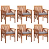  7-dijelni vrtni blagovaonski set s jastucima bagremovo drvo | shoptok.hr