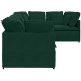  Modularna sofa s jastucima, baršunasta tamnozelena | shoptok.hr