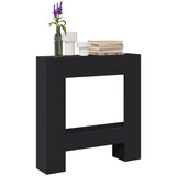 vidaXL Okvir za kamin črn 81x18x82 cm inženirski les | Shoptok.si