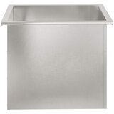  Vrtna posuda za sadnju s LED svjetlom Srebrna 50 x 60 x 48 cm Slike