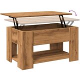  Klubska mizica artisan hrast 79x49x41 cm inženirski les | Shoptok.si