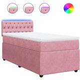 Box spring krevet s madracem ružičasti 80 x 200 cm baršunasti | shoptok.hr