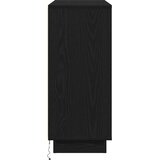  LED komoda Crni hrast 90 x 32 x 75 cm Konstruirano drvo | shoptok.hr