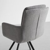 Bessagi Home naslanjač marie, siva, vrtljiv | Shoptok.si
