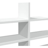  Zidna polica bijela 124,5x18x60,5 cm od konstruiranog drva | shoptok.hr