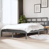 Furnova Posteljni okvir siv 135x190 cm trden les, (21935827) Cene