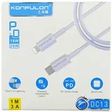 data kabl DC13 pd 3A type c na iphone lightning beli 1m