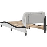  Okvir kreveta s LED-om bez madraca Hvar bijelo-crni 80x200cm | shoptok.hr