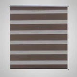 Rolo smeđe zavjese sa zebrastim linijama 100 x 175 cm