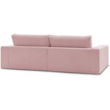 Bobochic Paris Rožnata sedežna garnitura iz rebrastega žameta 274 cm Leonard – | Shoptok.si