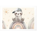  Plakat - Little Animal Among Stars and Rainbows 30x21 Bez okvira s margom | shoptok.hr