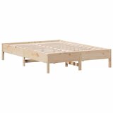  The Living Store Posteljni okvir brez vzmetnice 140x200 cm trdna borovina - Posteljni Okvir, (21501576) | Shoptok.si