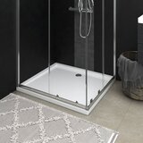 vidaXL Pravokutna ABS tuš-kada bijela 80 x 90 cm Cijene