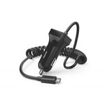 Hama auto punjač, usb tip-c, 12W, 12-24V, 5V/2.4A, crni