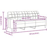  Trosjed s ukrasnim jastucima plavi 180 cm baršunasti | Eponuda.com