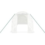  Staklenik s čeličnim okvirom bijeli 12 m² 6 x 2 x 2 m | shoptok.hr
