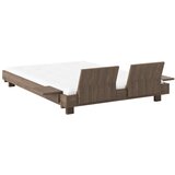 Karup Design Smeđi bračni krevet od masivnog bora s podnicom 140x200 cm Social – | shoptok.hr