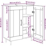  Kreveta Crni hrast 69 5 x 34 x 90 cm Konstruirano drvo | shoptok.hr