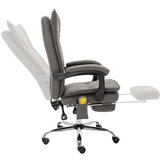  Masažni pisarniški stol sivo blago | Shoptok.si