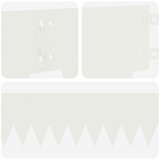  Ograda oko Travnjaka 10 pcs 103 x 15 cm metal Bijela | shoptok.hr