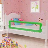 vidaXL sigurnosna ogradica za dječji krevet zelena 120x42 cm poliester | shoptok.hr