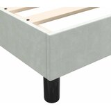 Box Spring krevet s madracem svijetlo sivi 80x210 cm baršun | shoptok.hr