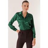By Saygı Lightly Flowy Satin Shirt | shoptok.hr