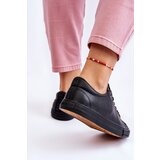 EVENTO Women's Classic Leather Sneakers Black Misima | Shoptok.si