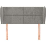  Vzglavje z ušesi svetlo sivo 83x23x78/88 cm žamet, (20738904) | Shoptok.si