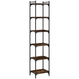  Regal za knjige sa 6 razina boja hrasta 40 x 30 x 188 cm drveni | Shoptok.si