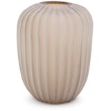 Kave Home Bež steklena vaza (višina 27 cm) Lumia – u