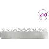 vidaXL Robniki za trato 10 pcs srebrna 103 x 0,05 x 22 cm | Shoptok.si