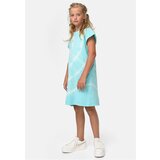 Urban Classics Kids Dye aquablue dress with tie for girls Cene