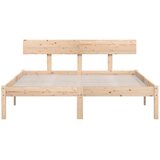  Okvir za krevet od masivnog drva 120 x 190 cm mali bračni | shoptok.hr