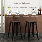  Komplet 4 barske stolice s osloncem za noge, vintage barska stolica, nosivost do 150 kg | shoptok.hr