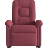vidaXL Masažni naslanjač s funkcijo vstajanja vinsko rdeče blago | Shoptok.si