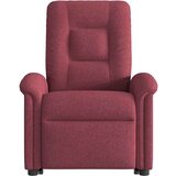 vidaXL Masažni naslonjač na podizanje od tkanine crvena boja vina | shoptok.hr