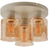 Brilliant Prislonjen luster LYSKA 3xE27/20W/230V, prečnik 31 cm, krem/zadimljeno | Eponuda.com