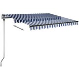  Samostojeća tenda na ručno uvlačenje 300 x 250 cm plavo-bijela | shoptok.hr